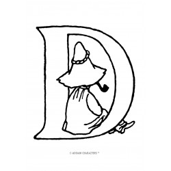 The Moomins - Letter D - edible cake topper