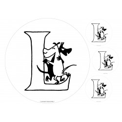 The Moomins - Letter L - edible cake topper