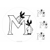 The Moomins - Letter M - edible cake topper