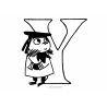 The Moomins - Letter Y - edible cake topper