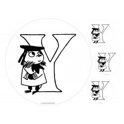 The Moomins - Letter Y - edible cake topper