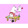 The Moomins - Moominmamma painting - edible cake topper