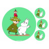 The Moomins - Moomintroll, Snufkin and Little My - edible cake topper