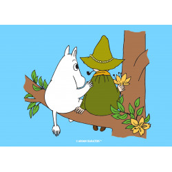 The Moomins - Moomintroll and Snufkin - edible cake topper