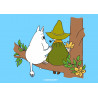 The Moomins - Moomintroll and Snufkin - edible cake topper