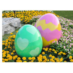 Easter - Huge easter eggs - edible cake topper