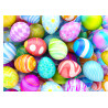 Easter - Colorful easter eggs - edible cake topper