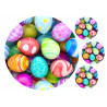 Easter - Colorful easter eggs - edible cake topper