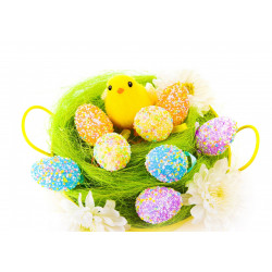 Easter - Easter basket - edible cake topper