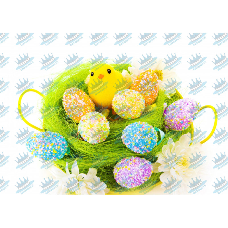 Easter - Easter basket - edible cake topper