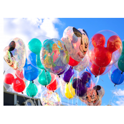 Festive party balloons - Edible cake topper