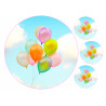 Balloons in the sky - Edible cake topper