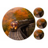 Autumn steam train - Edible cake topper