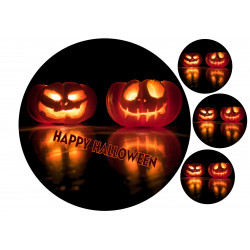 Jack-o'-lantern - Edible cake topper