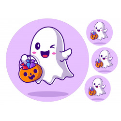 Cute ghost - Edible cake topper