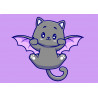 Cute Bat-Winged Cat