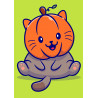 Cute Pumpkinhead Cat