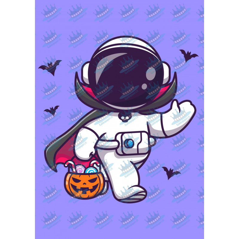 Astronaut Dracula Waving