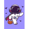 Astronaut Dracula Waving