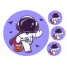 Astronaut Dracula Waving - Edible cake topper