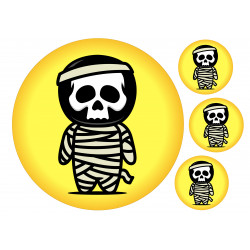 Skeleton Mummy - Edible cake topper