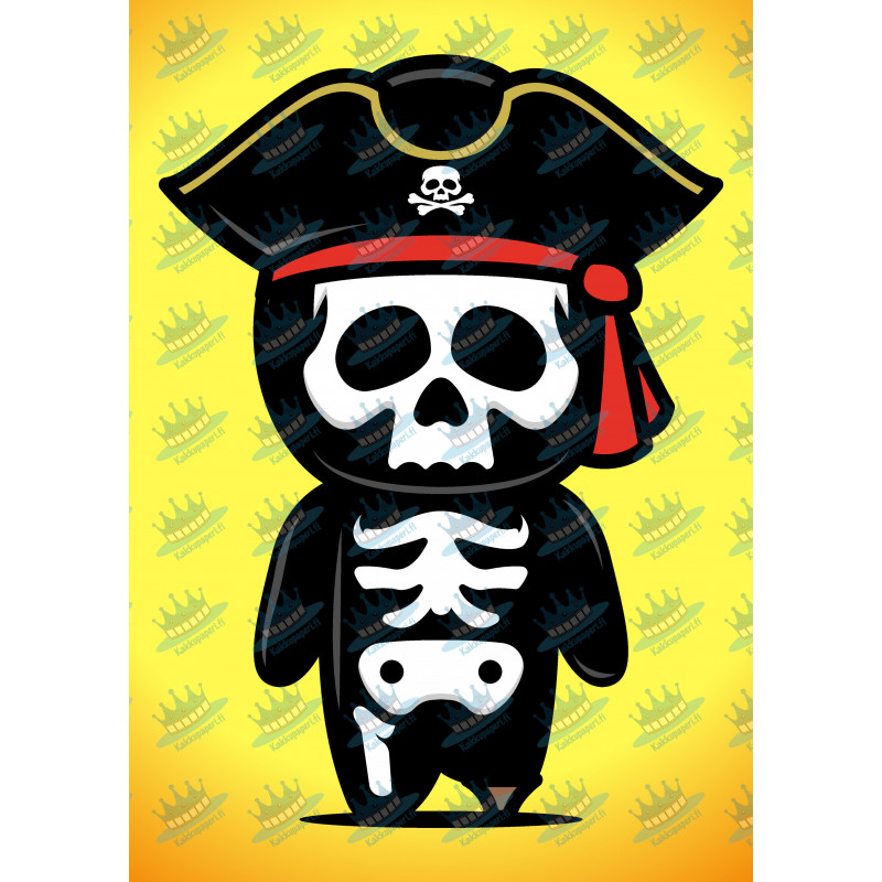 Skeleton Wooden Leg Pirate