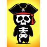 Skeleton Wooden Leg Pirate