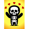 Skeleton With Hearts