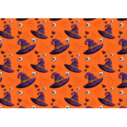 Witch Hat orange pattern