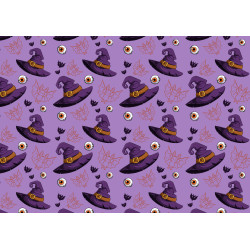 Witch Hat purple pattern