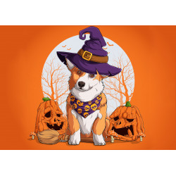 Halloween Corgi