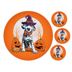 Halloween Dalmatien - Edible cake topper