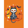 Orange Skeleton Cat