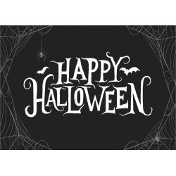 Happy Halloween Cobweb text