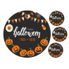 Happy Halloween Pumpkins text - Edible cake topper