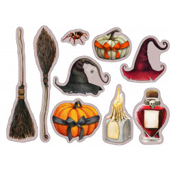 Halloween Brooms and Hats