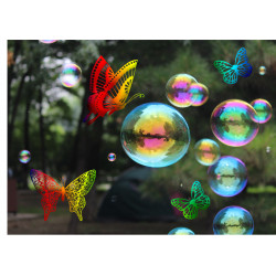 Butterflies and soap bubbles - edible cake topper