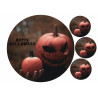 Blurry Halloween Pumpkin - Edible cake topper