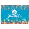 Happy Father's Day Crown - edible cake topper