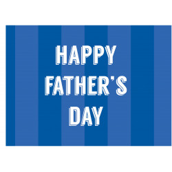 Happy Father's Day Blue Text- edible cake topper