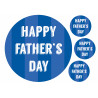 Happy Father's Day Blue Text- edible cake topper