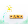 Papa Scrabble - Syötävä kakkukuva kakkuun