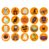 Orange Spooky muffins - Edible cup cake topper - Edible muffin topper