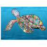 A turtle swimming in the ocean - Edible cake topper