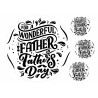 For a wonderful Father Father's Day - edible cake topper