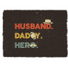 Stylish Father's Day print - father, husband, hero - edible cake topper