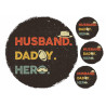 Stylish Father's Day print - father, husband, hero - edible cake to...