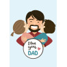 Happy Dad - edible cake topper