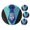 Dark Blue Father's Day Tie - edible cake topper