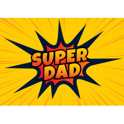 Super Dad 2 - edible cake topper